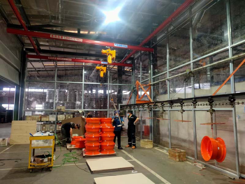 艾瑞德KBK防爆起重機施工現場